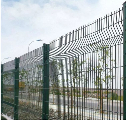حصار امنیتی مش سیم جوشی 3.0 میلی متری با پوشش پودری گالوانیزه 3 بعدی منحنی