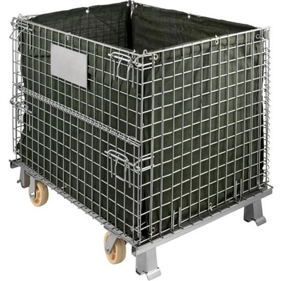 TLSW Industrial Foldable Wire Mesh Containers Capactity 1000kg
