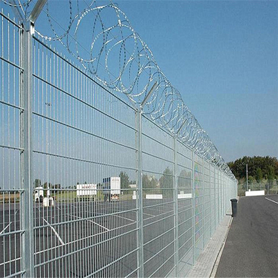 حصار دو سیم امنیتی فرودگاه 1.2 متر 1.8 متر 2.0 متر حصار سیم خاردار