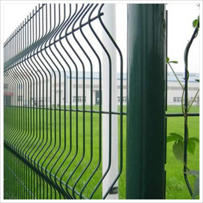 سبز RAL 6005 PVC پوشش داده شده سه بعدی نرده سیم جوش داده شده عرض 2 متر 2.2 متر