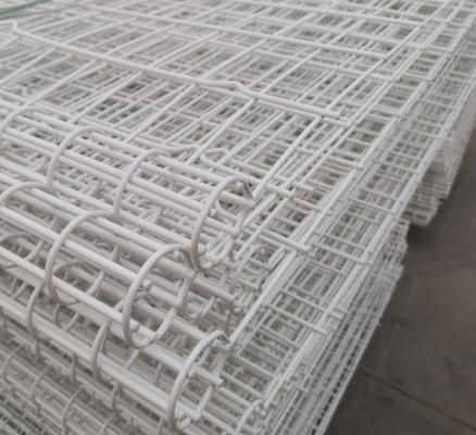 RAL پوشش پودری رول تاپ دو حلقه سیم حصار سیم 0.38 اینچ