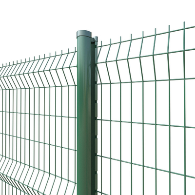 پانل های فولادی با پوشش پی وی سی حصار منحنی 3 بعدی جوش داده شده برای دکوراسیون باغ