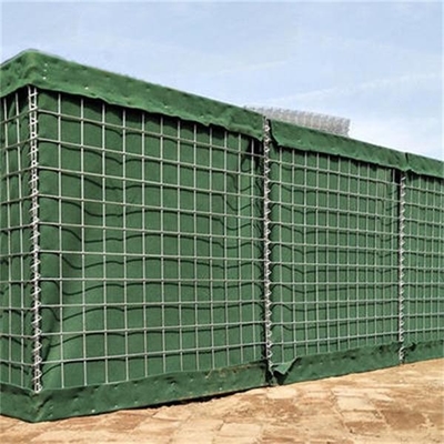 دیوار شنی نظامی گابیون سبز زیتونی دیوار شنی هسکو با روکش پی وی سی 300 گرم در متر مربع