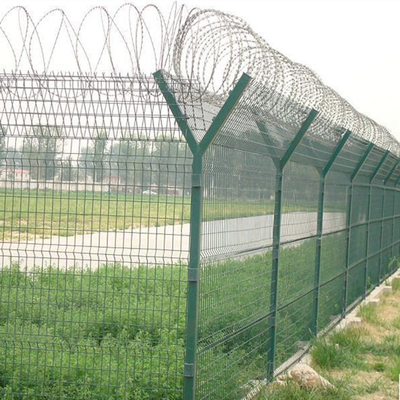 حصار دو سیم امنیتی فرودگاه 1.2 متر 1.8 متر 2.0 متر حصار سیم خاردار